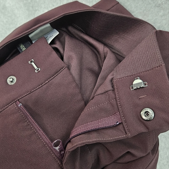 Mondetta Women's Lined‎ Tailored High Rise Comfort Stretch Travel Pants Size 14 - Picture 6 of 7